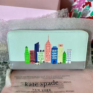 Kate Spade Rock Center Zip Around Wallet
